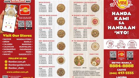 ambers calamba menu|AMBERS CALAMBA .